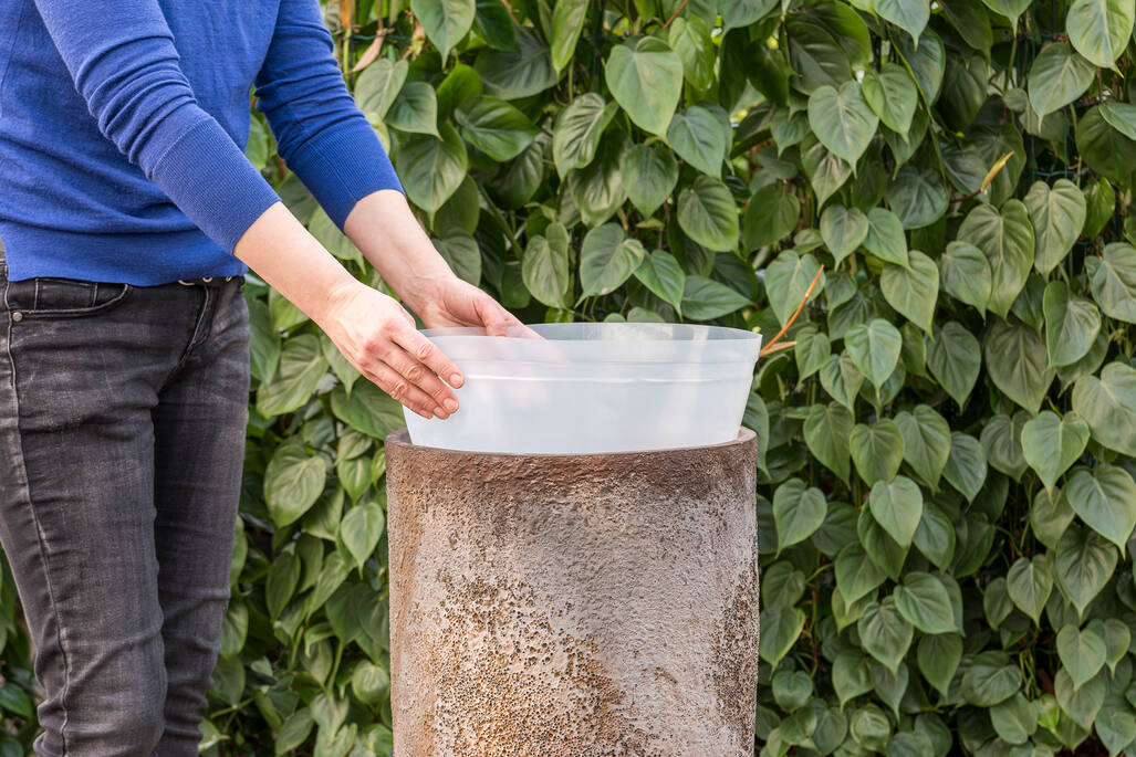 Plastic binnenhoes rond