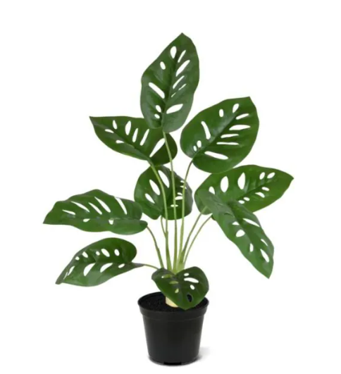 Moderne werkruimte met kunstplanten die zorgen voor een nette, duurzame en uitnodigende kantooromgeving.