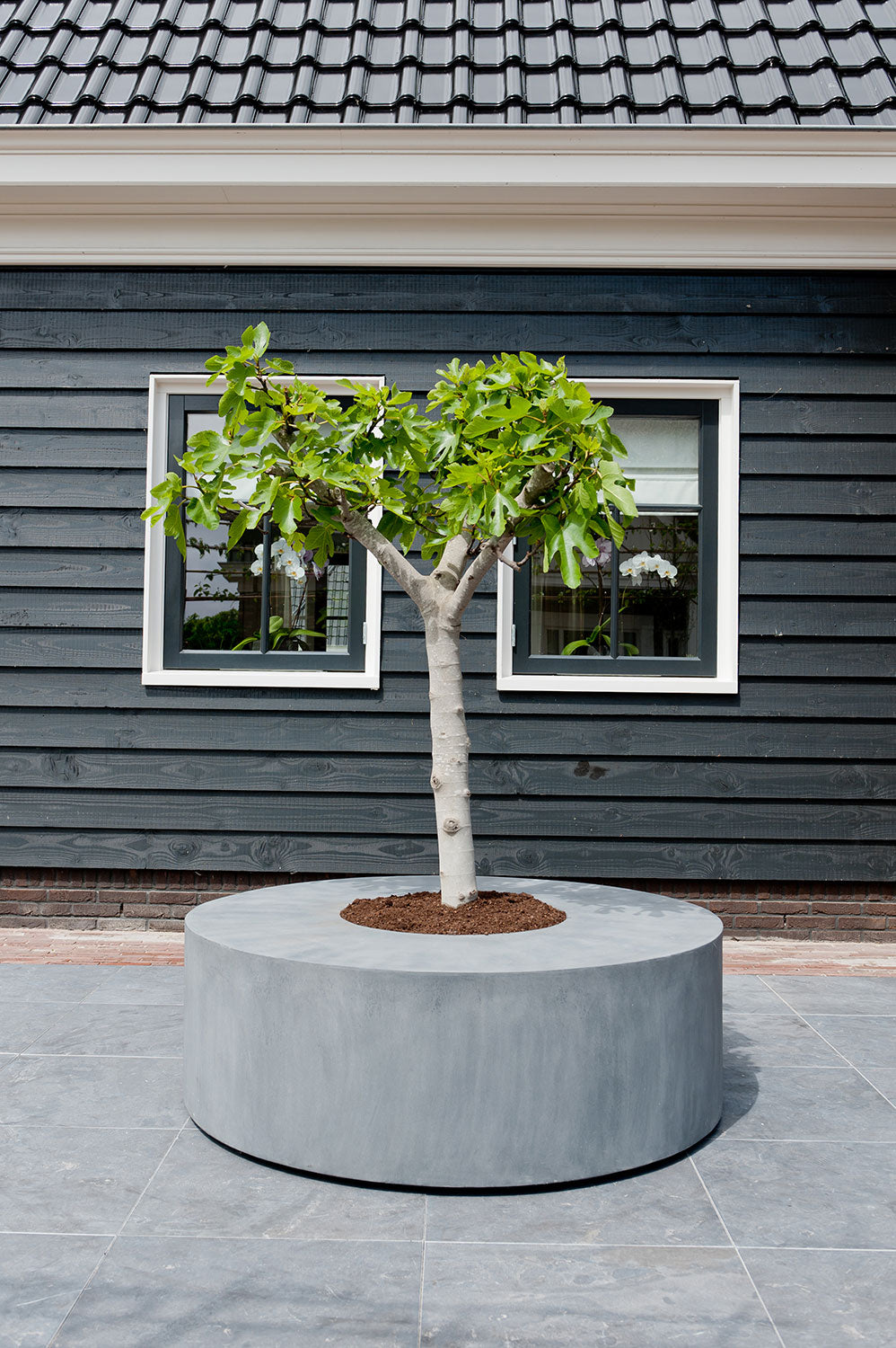 plantenbak met zitting