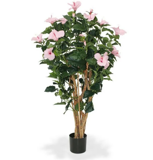 Moderne werkruimte met kunstplanten die zorgen voor een nette, duurzame en uitnodigende kantooromgeving.