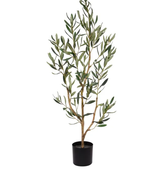 Moderne horeca restaurant met kunstplanten die zorgen voor een nette, duurzame en uitnodigende kantooromgeving.