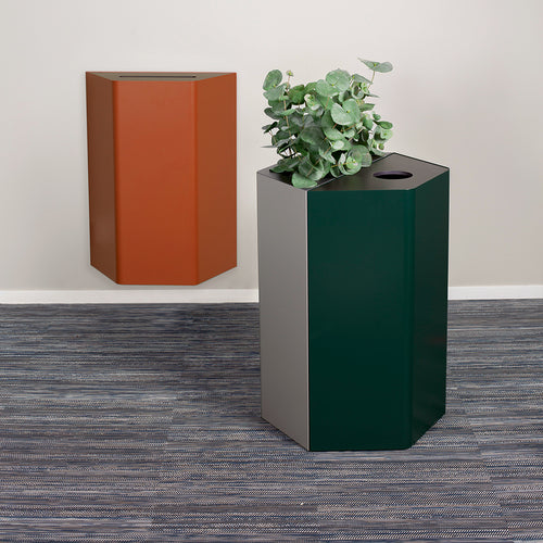 Grote groene kantoorplanten en roomdividers van planten in een open kantoortuin, gerealiseerd door Business Plants.